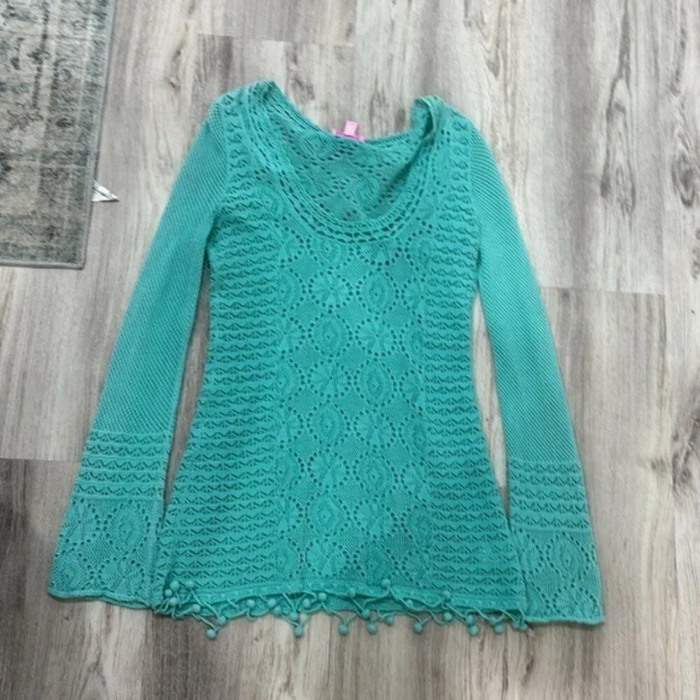 Lilly Pulitzer athena  Crochet Cover-Up size XS
